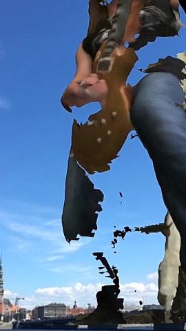 3D objekts "Joe Flint over the City"